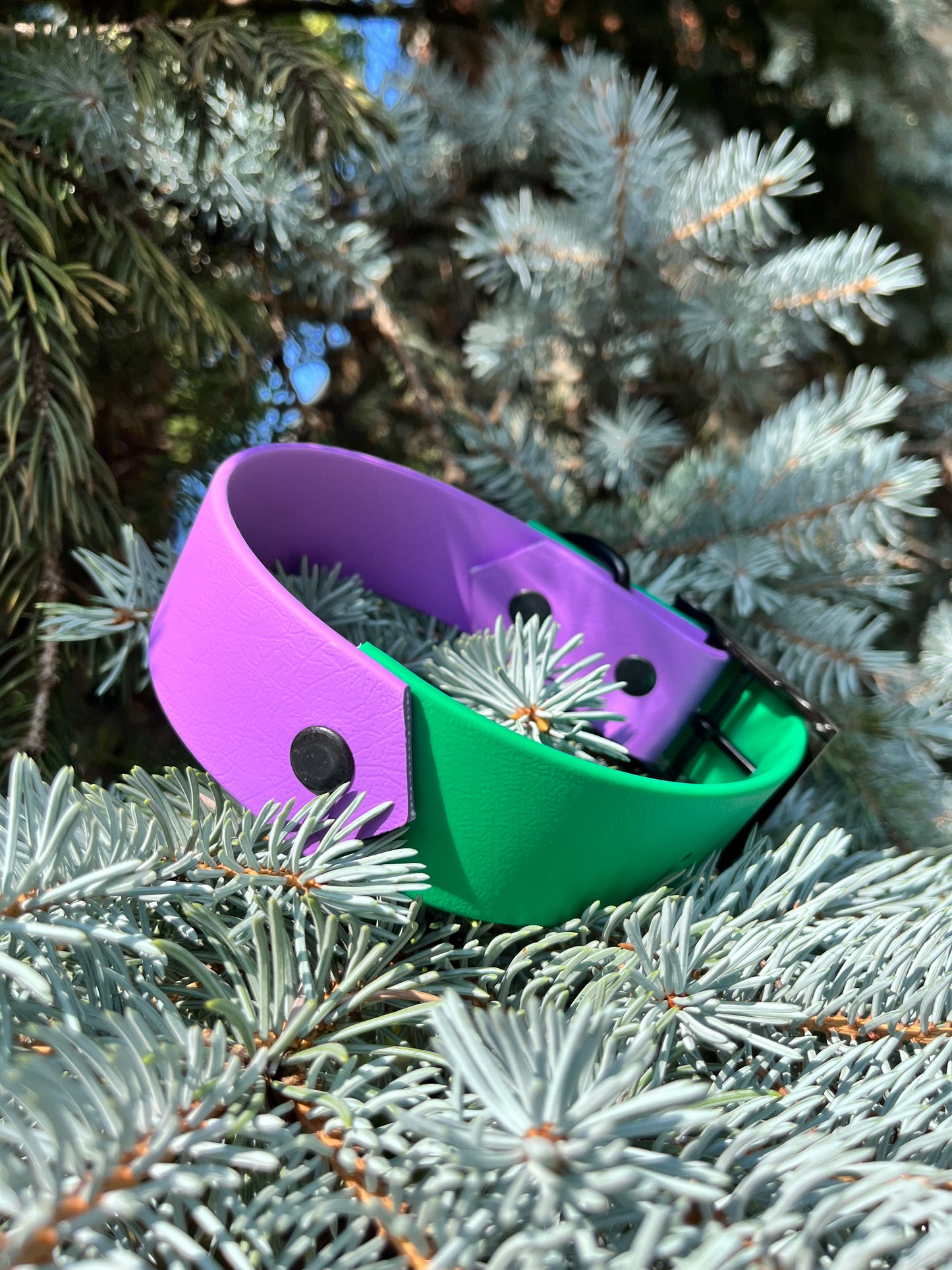 VALAR | 13 à 18" | mauve et vert émeraude - ✹Oromë✹ accessoires sur-mesure pour chiens