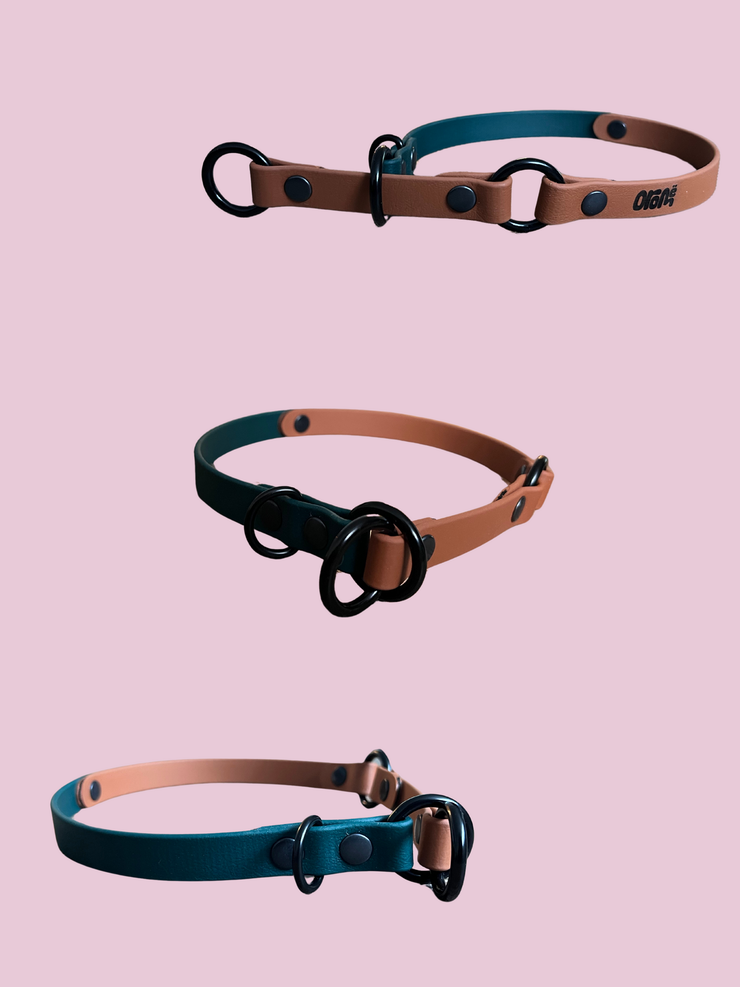 ELDAR | 16" | tan et vert forêt - ✹Oromë✹ accessoires sur-mesure pour chiens