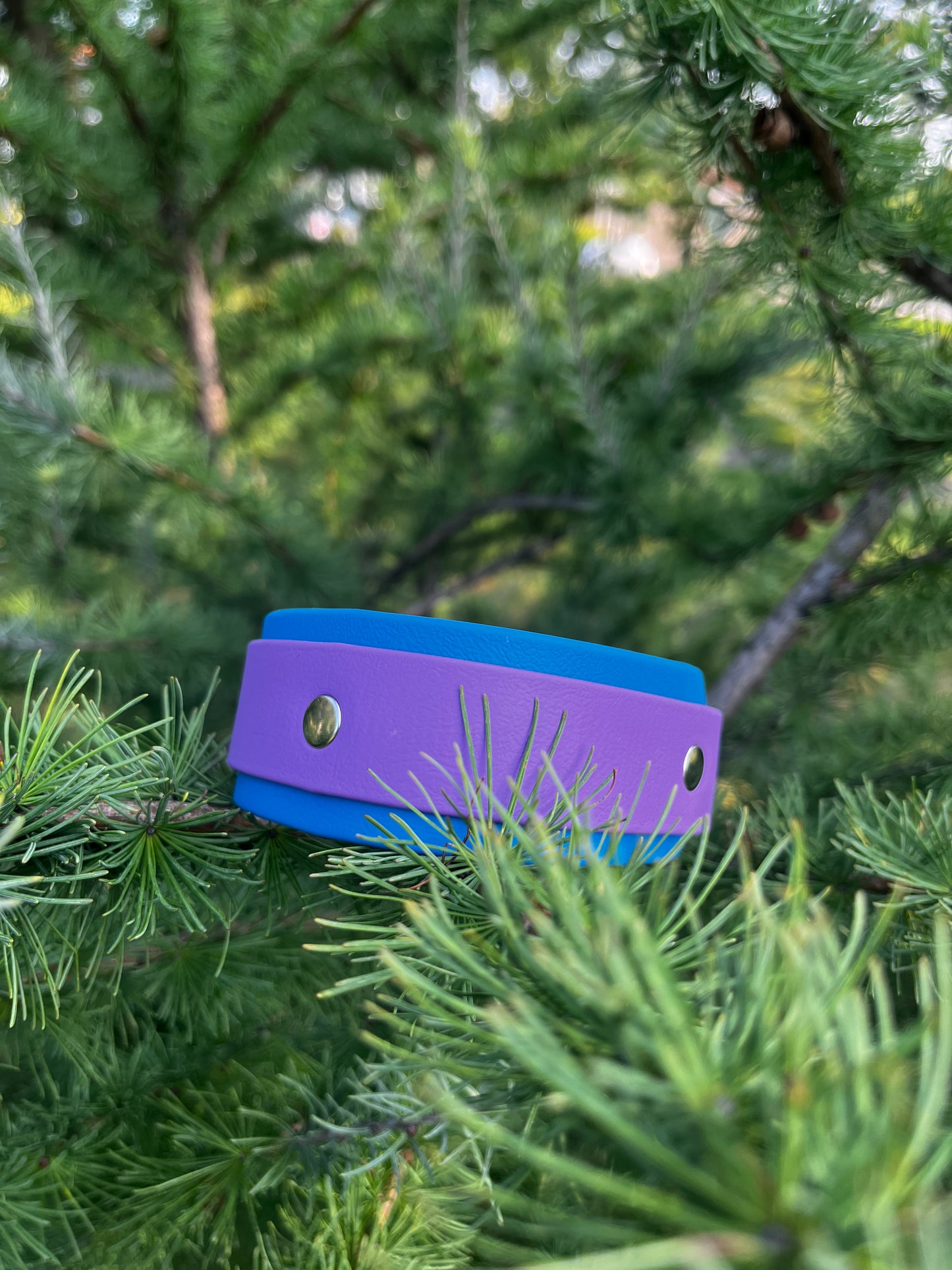 ARDA | 10 à 14" | mauve et bleu ciel - ✹Oromë✹ accessoires sur-mesure pour chiens