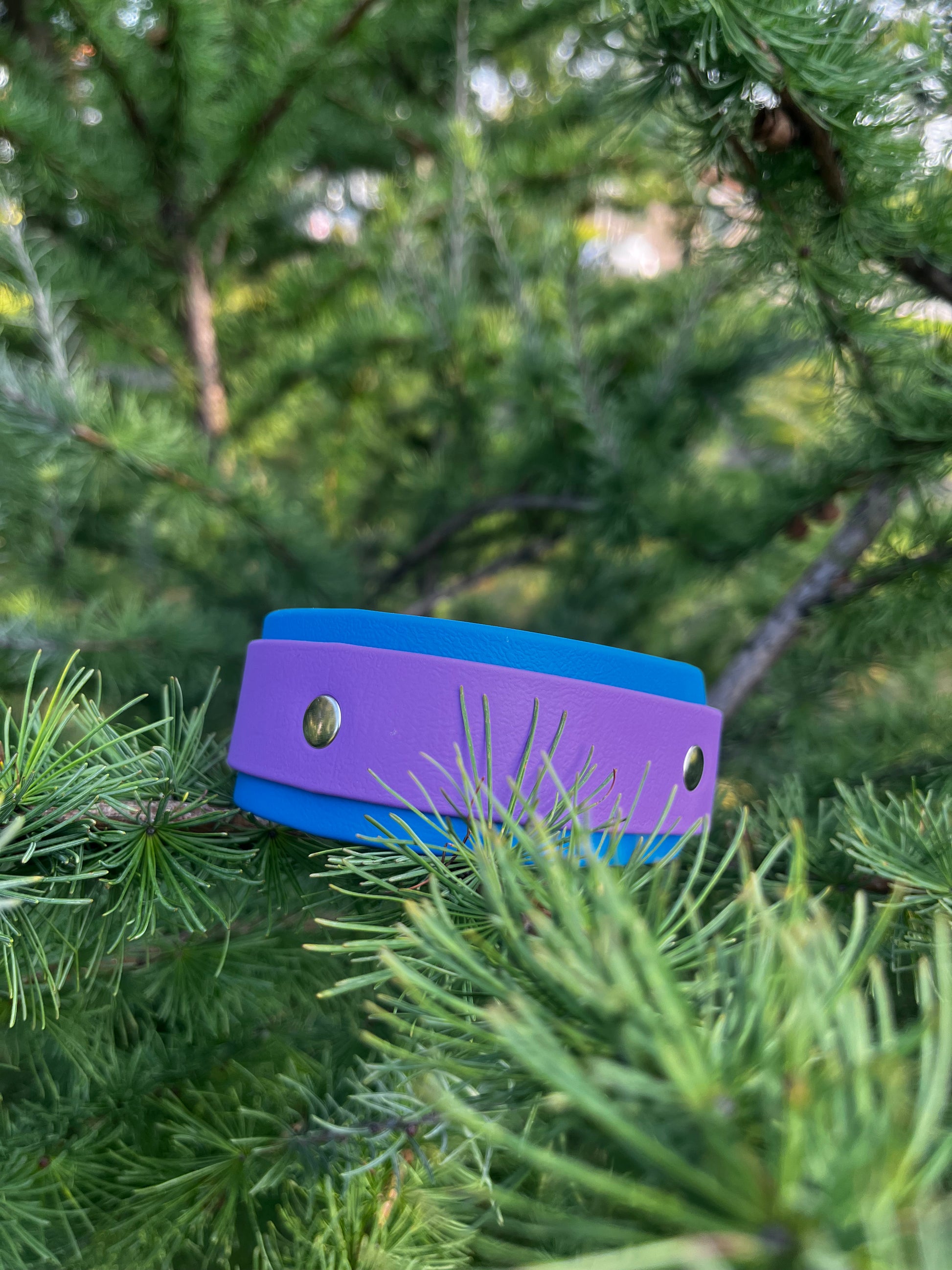 ARDA | 10 à 14" | mauve et bleu ciel - ✹Oromë✹ accessoires sur-mesure pour chiens