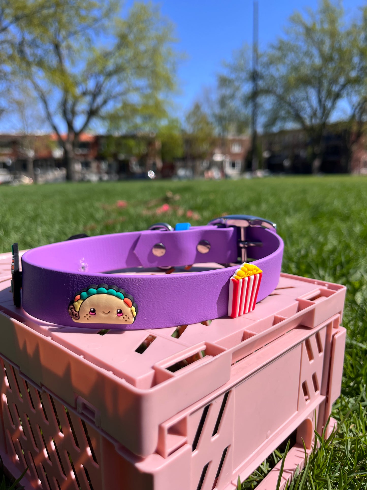 VALAR | 14 à 17" | mauve - ✹Oromë✹ accessoires sur-mesure pour chiens